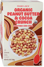 TRADER JOES ORGANIC PEANUT BUTTER AND COCOA CRUNCH 10 OZ #ROCK VALUE-ORDER BY TUESDAY EVENING NOV 04  ARRIVING NOV 12  FOR DELIVERY#
