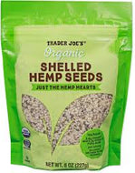 TRADER JOES ORAGNIC SHELLED HEMP SEEDS 8 OZ #ROCK VALUE-ORDER BY TUESDAY EVENING NOV 04  ARRIVING NOV 12  FOR DELIVERY#