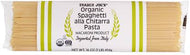 TRADER JOES ORGANIC SPAGHETTI ALLA CHITARRA PASTA 16 OZ #ROCK VALUE-ORDER BY  TUESDAY EVENING AUGUST 19 ARRIVING AUGUST 27 FOR DELIVERY#