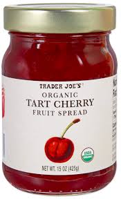 TRADER JOES ORGANIC TART CHERRY FRUIT SPREAD 15 OZ #ROCK VALUE-ORDER BY  TUESDAY EVENING OCT 28  ARRIVING NOV 05   FOR DELIVERY#