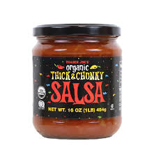 TRADER JOES ORGANIC THICK AND CHUNKY SALSA 16 OZ #ROCK VALUE-ORDER BY  TUESDAY EVENING OCT 28  ARRIVING NOV 05   FOR DELIVERY#