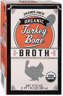 TRADER JOES ORGANIC TURKEY BONE BROTH 17 OZ #ROCK VALUE-ORDER BY  TUESDAY EVENING DEC 23  ARRIVING  DEC 31   FOR DELIVERY#