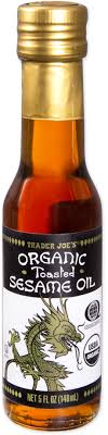 TRADER JOES ORGANIC TOASTED SESAME OIL 5 FL OZ #ROCK VALUE-ORDER BY  TUESDAY EVENING AUGUST 19 ARRIVING AUGUST 27 FOR DELIVERY#