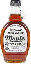 TRADER JOES ORGANIC VERMONT MAPLE SYRUP 8 OZ #ROCK VALUE-ORDER BY  TUESDAY EVENING OCT 28  ARRIVING NOV 05   FOR DELIVERY#