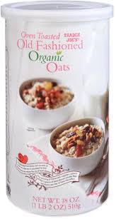 TRADER JOES OVEN TOASTED OLD FASHIONED ORGANIC OATS 18 OZ #ROCK VALUE-ORDER BY TUESDAY EVENING NOV 04  ARRIVING NOV 12  FOR DELIVERY#
