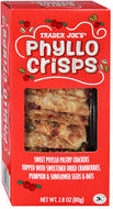 TRADER JOE'S PHYLLO CRISPS 2.8 OZ #ROCK VALUE-ORDER BY TUESDAY EVENING NOV 25 ARRIVING DEC 03 FOR DELIVERY#