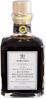 TRADER JOES PLATINUM AGED BALSAMIC VINEGAR OF MODENA 8.5 FL OZ #ROCK VALUE-ORDER BY  TUESDAY EVENING AUGUST 19 ARRIVING AUGUST 27 FOR DELIVERY#