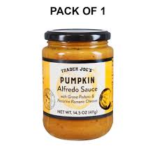 TRADER JOES PUMPKIN ALFREDO SAUCE 14.5 OZ #ROCK VALUE-ORDER BY  TUESDAY EVENING OCT 28  ARRIVING NOV 05   FOR DELIVERY#