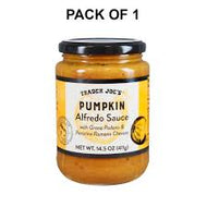 TRADER JOES PUMPKIN ALFREDO SAUCE 14.5 OZ #ROCK VALUE-ORDER BY  TUESDAY EVENING OCT 28  ARRIVING NOV 05   FOR DELIVERY#
