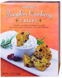TRADER JOE'S PUMPKIN CRANBERRY CRISPS 5.3 OZ #ROCK VALUE-ORDER BY TUESDAY EVENING NOV 25 ARRIVING DEC 03 FOR DELIVERY#