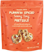 TRADER JOE'S PUMPKIN SPICED TEENY TINY PRETZELS 6 OZ  #ROCK VALUE-ORDER BY TUESDAY EVENING NOV 25 ARRIVING DEC 03 FOR DELIVERY#