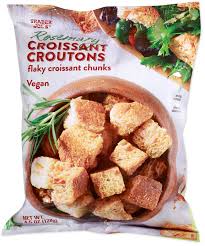 TRADER JOE'S ROSEMARY CROISSANT CROUTONS 4.5 OZ #ROCK VALUE-ORDER BY TUESDAY EVENING NOV 25 ARRIVING DEC 03 FOR DELIVERY#