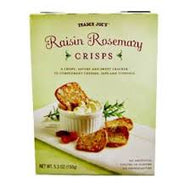 TRADER JOE'S RAISIN ROSEMARY CRISPS 5.3 OZ #ROCK VALUE-ORDER BY TUESDAY EVENING NOV 25 ARRIVING DEC 03 FOR DELIVERY#
