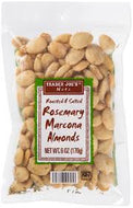 TRADER JOE'S ROASTED AND SALTED ROSEMARY MARCONA ALMONDS 6 OZ #ROCK VALUE-ORDER BY TUESDAY EVENING NOV 25 ARRIVING DEC 03 FOR DELIVERY#