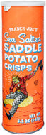TRADER JOE'S SEA SALTED SADDLE POTATO CRISPS 5.2 OZ #ROCK VALUE-ORDER BY TUESDAY EVENING NOV 25 ARRIVING DEC 03 FOR DELIVERY#
