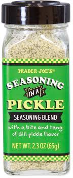 TRADER JOES SEASONING IN A PICKLE SEASONING BLEND 2.3 OZ #ROCK VALUE-ORDER BY  TUESDAY EVENING AUGUST 19 ARRIVING AUGUST 27 FOR DELIVERY#