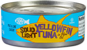 TRADER JOES SOLID LIGHT YELLOWFIN TUNA IN OLIVE OIL 5 OZ #ROCK VALUE-ORDER BY  TUESDAY EVENING SEP 02 ARRIVING SEP 10 FOR DELIVERY#