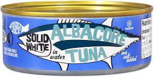 TRADER JOES SOLID WHITE ALBACORE TUNA IN WATER SEA SALT ADDED 4.5 OZ #ROCK VALUE-ORDER BY  TUESDAY EVENING SEP 02 ARRIVING SEP 10 FOR DELIVERY#