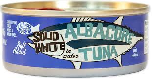 TRADER JOES SOLID WHITE ALBACORE TUNA SALT ADDED 5 OZ #ROCK VALUE-ORDER BY  TUESDAY EVENING SEP 02 ARRIVING SEP 10 FOR DELIVERY#
