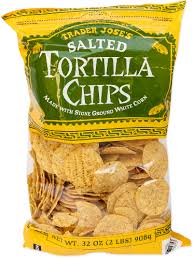 TRADER JOE'S SALTED WHITE CORN TORTILLA CHIPS 32 OZ #ROCK VALUE-ORDER BY TUESDAY EVENING NOV 25 ARRIVING DEC 03 FOR DELIVERY#