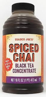 TRADER JOE'S SPICED CHAI BLACK TEA CONCENTRATE 16 OZ #ROCK VALUE-ORDER BY  TUESDAY EVENING JULY 15 ARRIVING JULY 23   FOR DELIVERY#