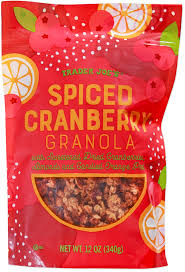 TRADER JOES SPICED CRANBERRY GRANOLA 12 OZ #ROCK VALUE-ORDER BY TUESDAY EVENING NOV 04  ARRIVING NOV 12  FOR DELIVERY#