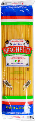 TRADER JOES SPAGHETTI 16 OZ #ROCK VALUE-ORDER BY  TUESDAY EVENING AUGUST 19 ARRIVING AUGUST 27 FOR DELIVERY#