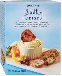 TRADER JOE'S STOLLEN CRISPS 5.3 OZ #ROCK VALUE-ORDER BY TUESDAY EVENING NOV 25 ARRIVING DEC 03 FOR DELIVERY#