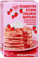 TRADER JOES STRAWBERRIES AND CRÈME PANCAKES AND WAFFLE MIX 16 OZ #ROCK VALUE-ORDER BY  TUESDAY EVENING DEC 23  ARRIVING  DEC 31   FOR DELIVERY#