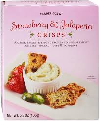 TRADER JOE'S STRAWBERRY AND JALAPENO CRISPS 5.3 OZ #ROCK VALUE-ORDER BY TUESDAY EVENING NOV 25 ARRIVING DEC 03 FOR DELIVERY#