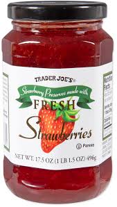 STRAWBERRY PRESERVES MADE WITH FRESH STRAWBERRIES 17.5 OZ #ROCK VALUE-ORDER BY  TUESDAY EVENING OCT 28  ARRIVING NOV 05   FOR DELIVERY#