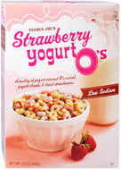 TRADER JOES STRAWBERRY YOGURT O'S 12 OZ #ROCK VALUE-ORDER BY TUESDAY EVENING NOV 04  ARRIVING NOV 12  FOR DELIVERY#