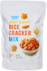 TRADER JOE'S SWEET AND SPICY RICE CRACKER MIX 8 OZ #ROCK VALUE-ORDER BY TUESDAY EVENING NOV 25 ARRIVING DEC 03 FOR DELIVERY#