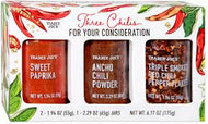 TRADER JOES THREE CHILIS FOR YOUR CONSIDERATION 6.17 OZ #ROCK VALUE-ORDER BY  TUESDAY EVENING AUGUST 19 ARRIVING AUGUST 27 FOR DELIVERY#