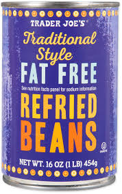 TRADER JOES TRADITIONAL STYLE FAT FREE REFRIED BEANS 16 OZ #ROCK VALUE-ORDER BY TUESDAY EVENING AUGUST 19 ARRIVING AUGUST 27 FOR DELIVERY#