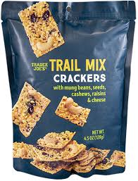 TRADER JOE'S TRAIL MIX CRACKERS 4.5 OZ #ROCK VALUE-ORDER BY TUESDAY EVENING NOV 25 ARRIVING DEC 03 FOR DELIVERY#
