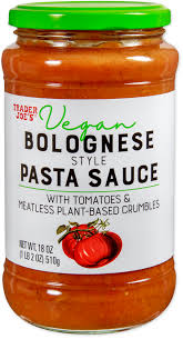 TRADER JOES VEGAN BOLONESE STYLE PASTA SAUCE 16 OZ #ROCK VALUE-ORDER BY  TUESDAY EVENING OCT 28  ARRIVING NOV 05   FOR DELIVERY#