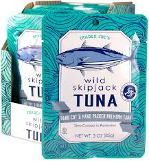 TRADER JOES WILD SKIPJACK TUNA 3 OZ #ROCK VALUE-ORDER BY  TUESDAY EVENING SEP 02 ARRIVING SEP 10 FOR DELIVERY#