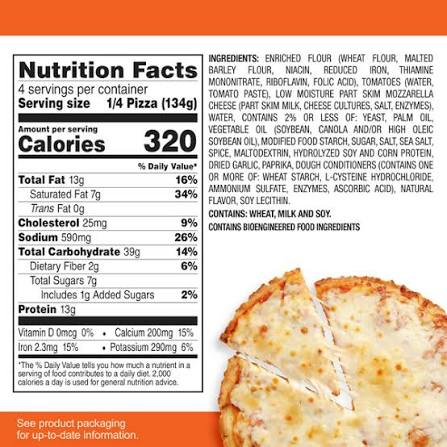 TONY'S CHEESE PIZZARIA STYLE CRUST PIZZA 18.9 OZ