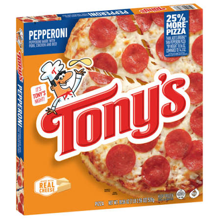 TONY'S PEPPERONI PIZZARIA STYLE CRUST PIZZA 18.56 OZ