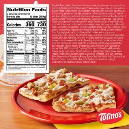 TOTINO'S PARTY PIZZA SUPREME PIZZA  10.9 OZ