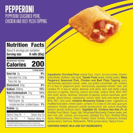 TOTINO'S PEPPERONI PIZZA ROLLS 24.8 OZ