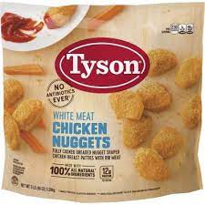 TYSON WHITE MEAT CHICKEN NUGGETS 5 LB
