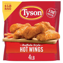 TYSON BONE-IN BUFFALO STYLE HOT CHICKEN WINGS 4 LBS