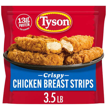 TYSON CRISPY CHICKEN BREAST STRIPS 3.5 LBS