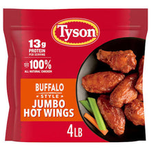 TYSON BONE-IN BUFFALO STYLE HOT CHICKEN WINGS 4 LBS