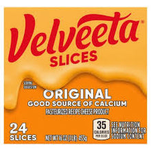 VELVEETA ORIGINAL CHEESE SLICES 24 CT 16 OZ