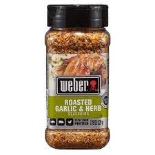 WEBER ROASTED GARLIC & HERB SEASONING 7.75 OZ #ROCK VALUE-ORDER BY  MONDAY EVENING NOV 19 ARRIVING NOV 27  FOR DELIVERY#