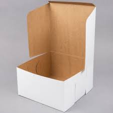 WHITE BAKERY BOX 10x10x5.5 (SHARP)