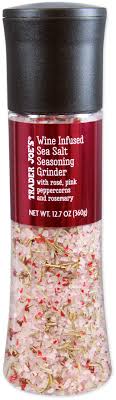 TRADER JOES WINE INFUSED SEA SALT GRINDER 12.7 OZ #ROCK VALUE-ORDER BY  TUESDAY EVENING AUGUST 19 ARRIVING AUGUST 27 FOR DELIVERY#